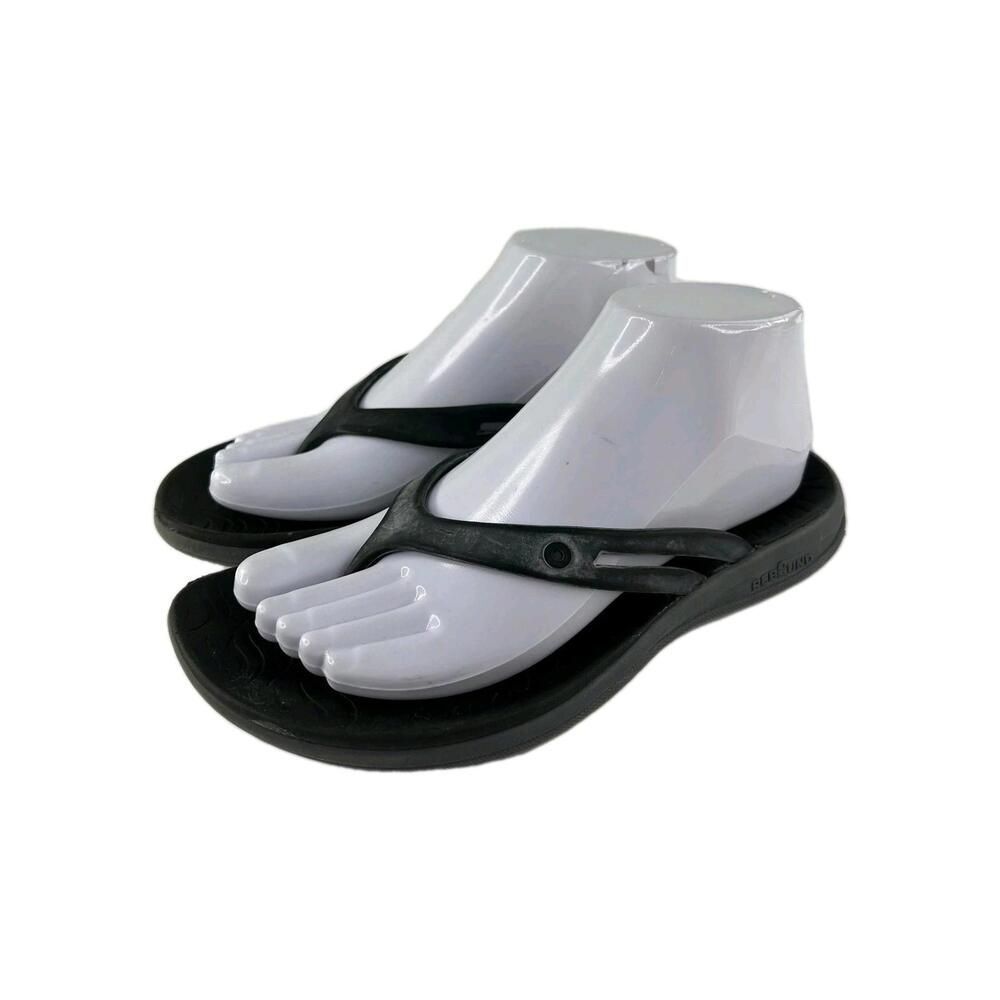 Bogs Women's Flip-Flops US 7 Black Summer Beach Thong Sandals